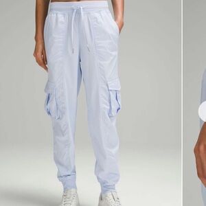 Lululemon Dance Studio Relaxed Fit Cargo Jogger Pants Pastel Blue
